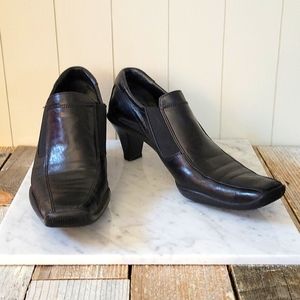 Prada Casual Pointed Square Toe Pumps Ankle Booties Black